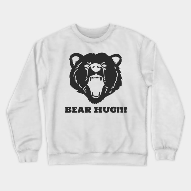 Bear Hug Hugs Bears Grizzly Bear Crewneck Sweatshirt by Tip Top Tee's